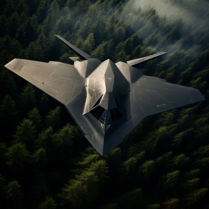 Photo of a stealth bomber